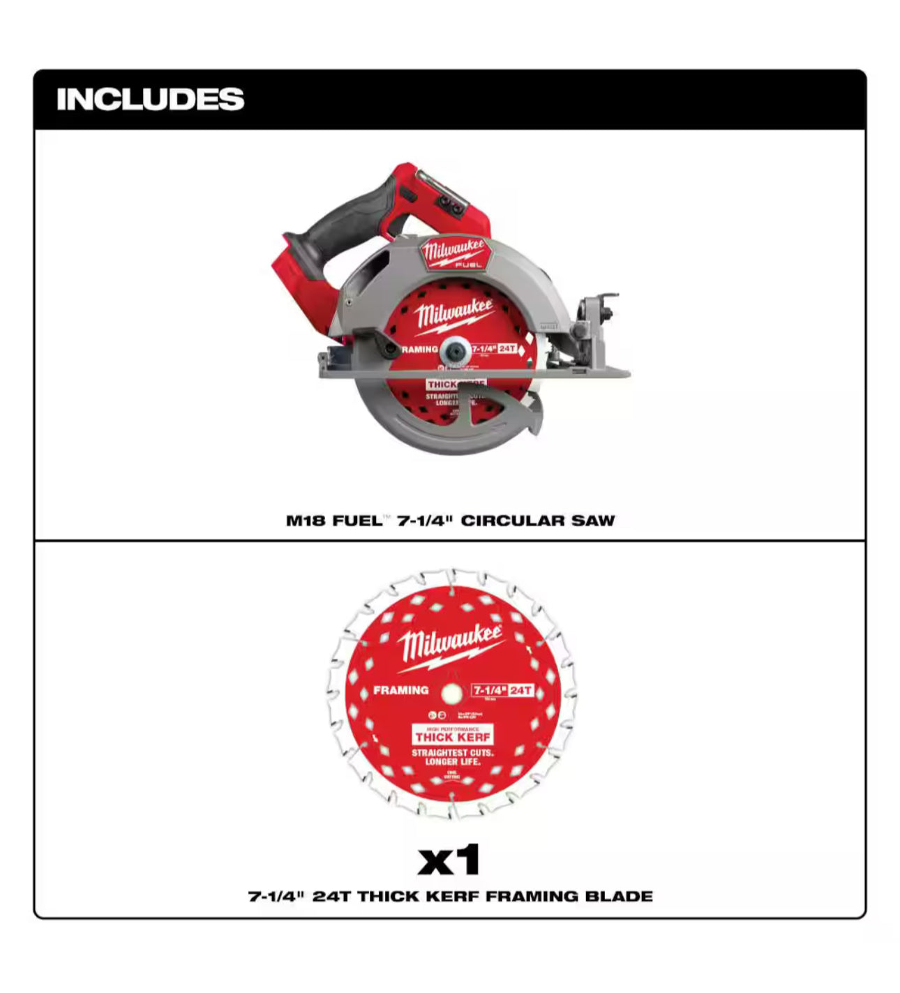 Milwaukee M18 FUEL 7-1/4 in. Circular Saw (2834-20)