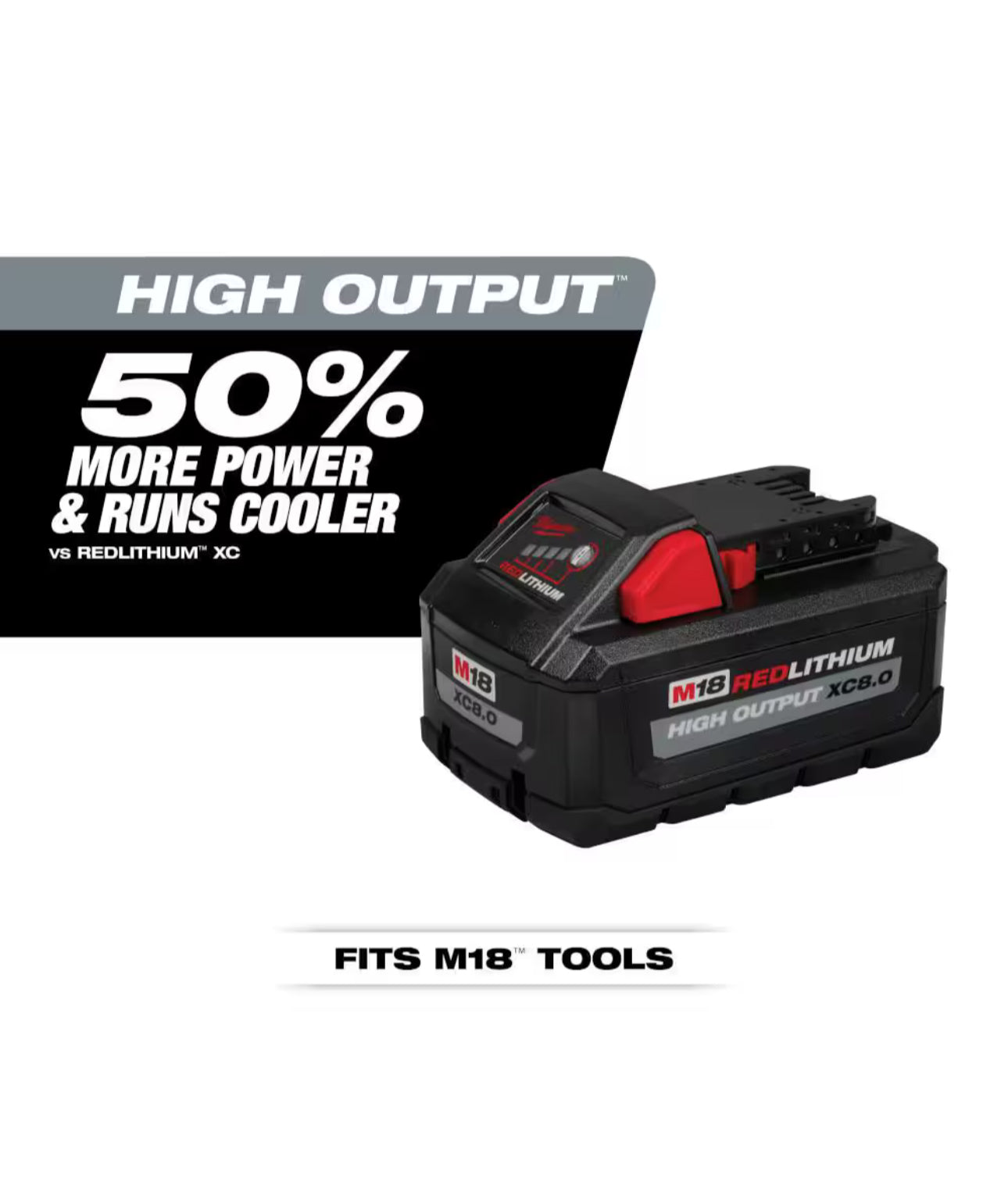 Milwaukee M18 HIGH OUTPUT 8.0 Battery