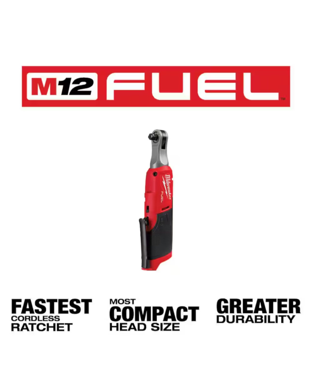 Trinquete Milwaukee M12 Fuel de alta velocidad de 3/8 pulg. (2567-20)
