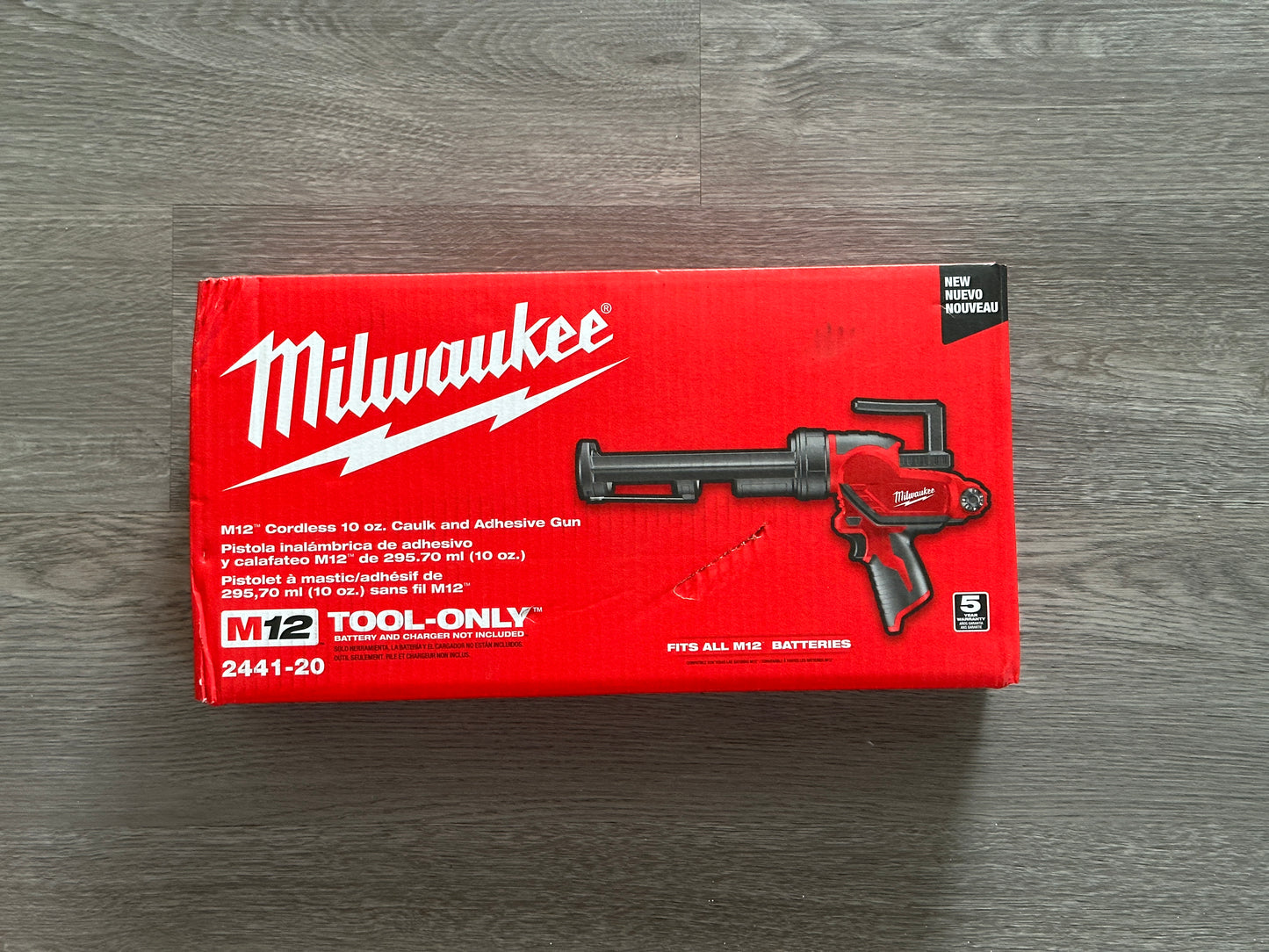Milwaukee M12 Akku-Klebe- und Kartuschenpistole, 10 oz. (2441-20)