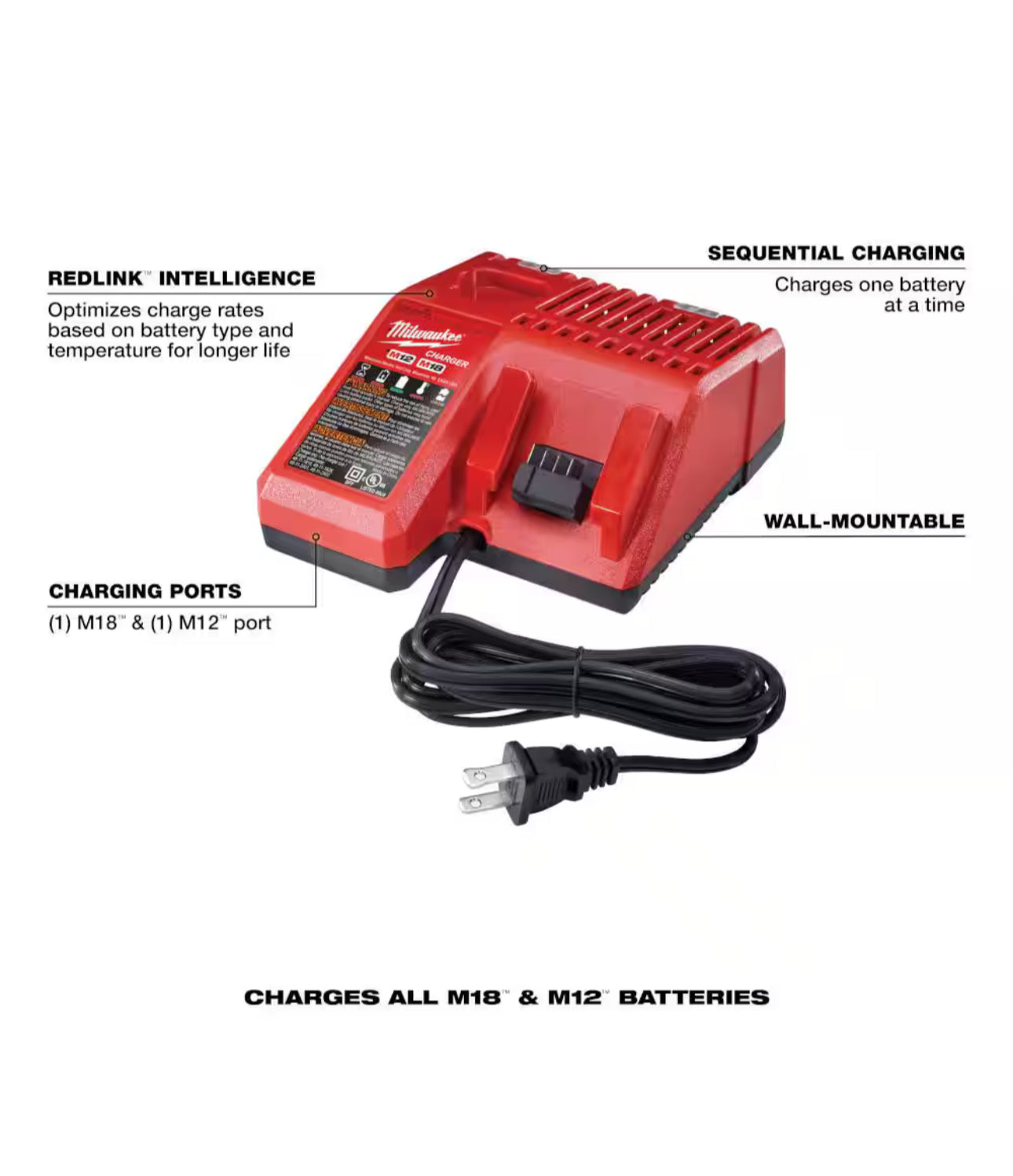 Milwaukee M18 XC Starter Kit mit einem 5,0 Ah Akku und Ladegerät