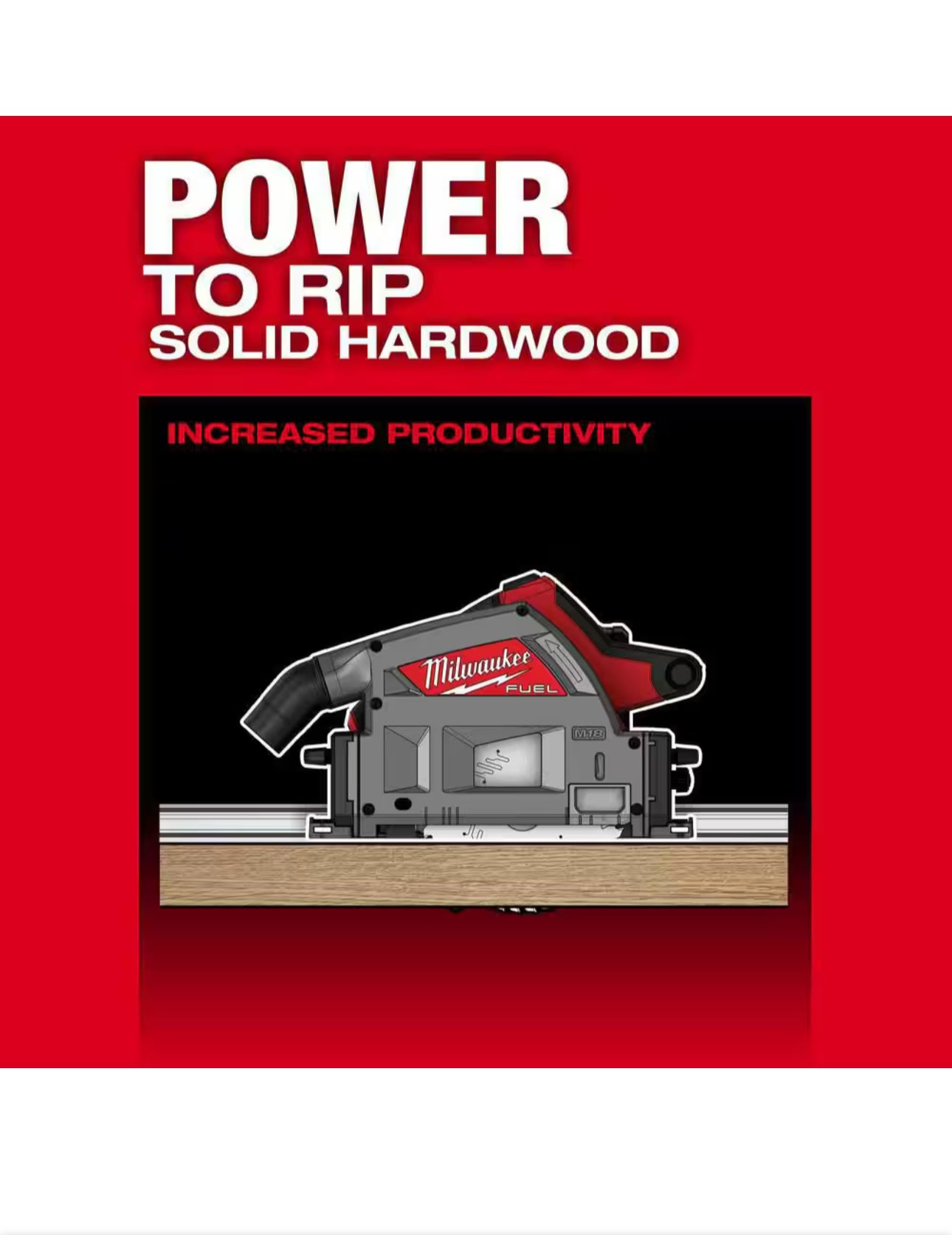Sierra de cadena de corte por inmersión de combustible Milwaukee M18 (2831-20)