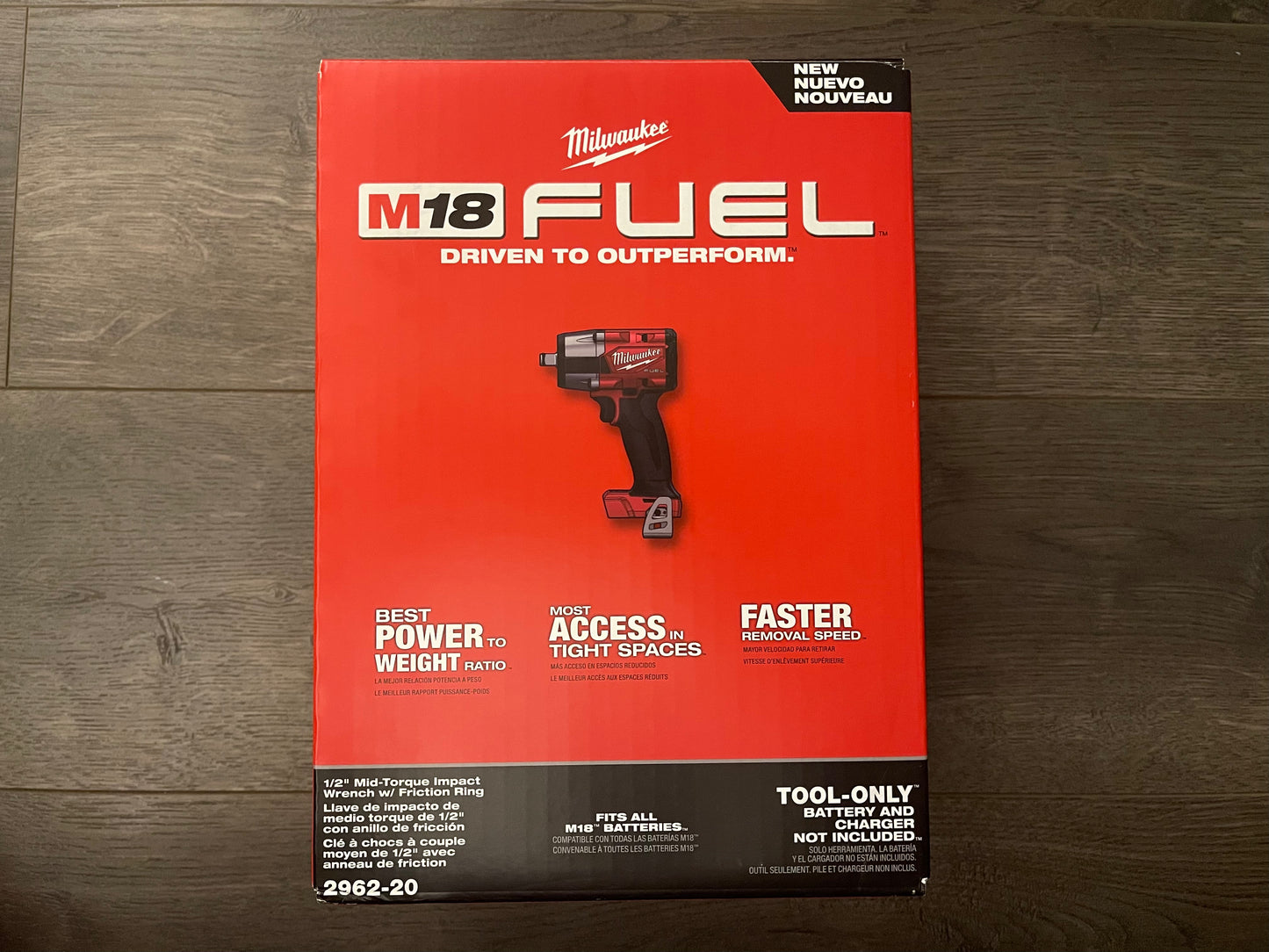Milwaukee M18 Fuel Mid Torque 1/2” Impact Wrench (2962-20)