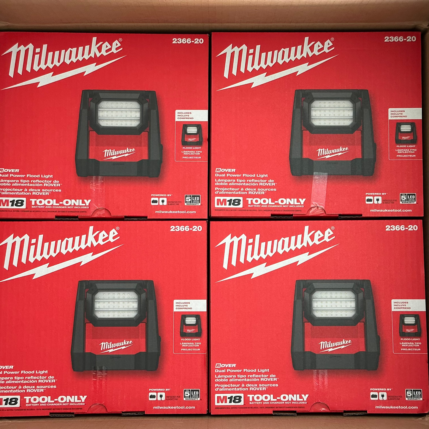 Milwaukee M18 ROVER flood light features