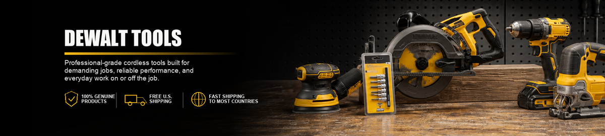 Genuine DeWalt power tools and cordless equipment from Mike Resells.