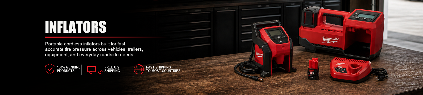 Genuine cordless inflator for tires and inflatables from Mike Resells.