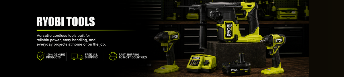 Genuine Ryobi power tools and cordless equipment from Mike Resells.