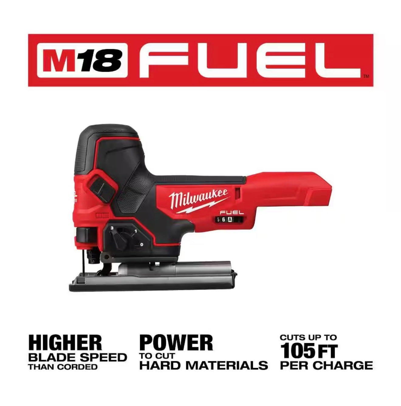 Milwaukee M18 FUEL Brushless Cordless Barrel Grip Jig Saw (2737B-20)
