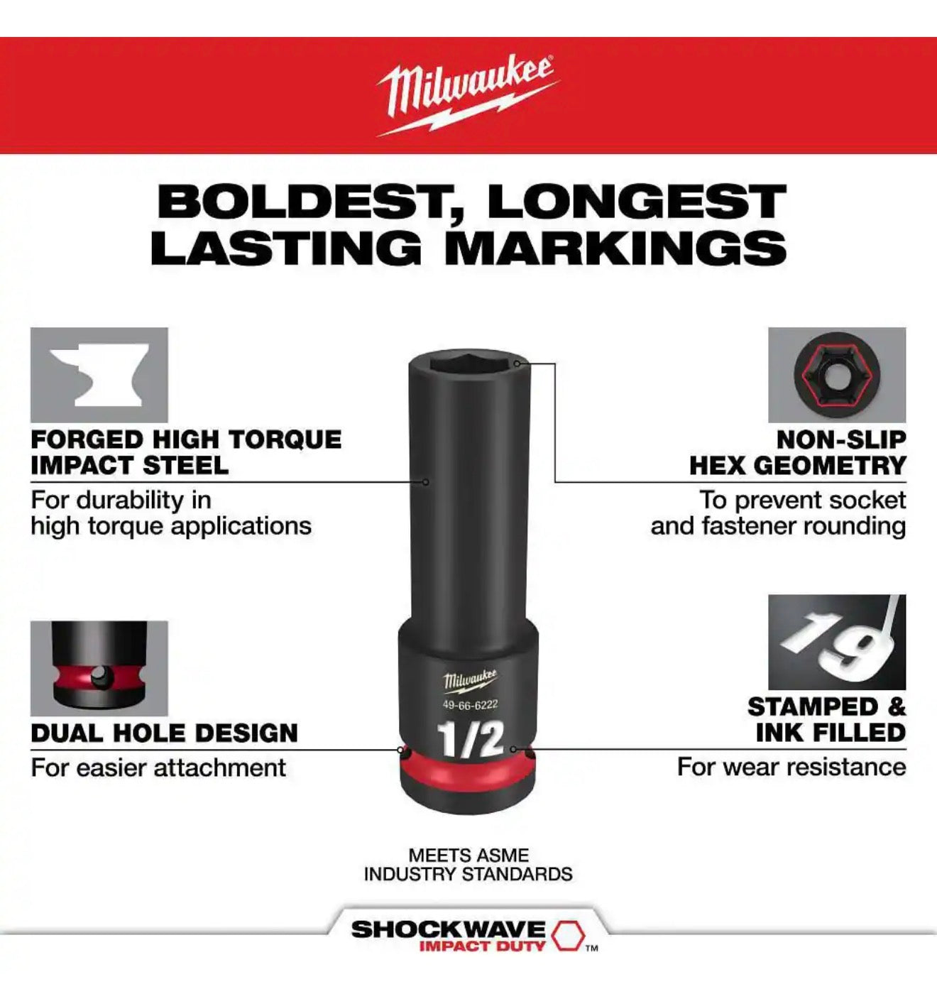 Milwaukee Impact-Duty 1/2 in. Drive Metric and SAE Standard Impact PACKOUT Socket Set (27-Piece)