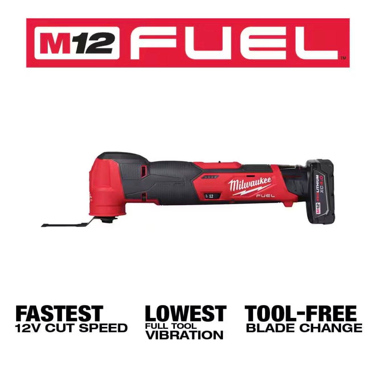 Milwaukee M12 FUEL Oscillating Multi-Tool Kit (2526-21XC)