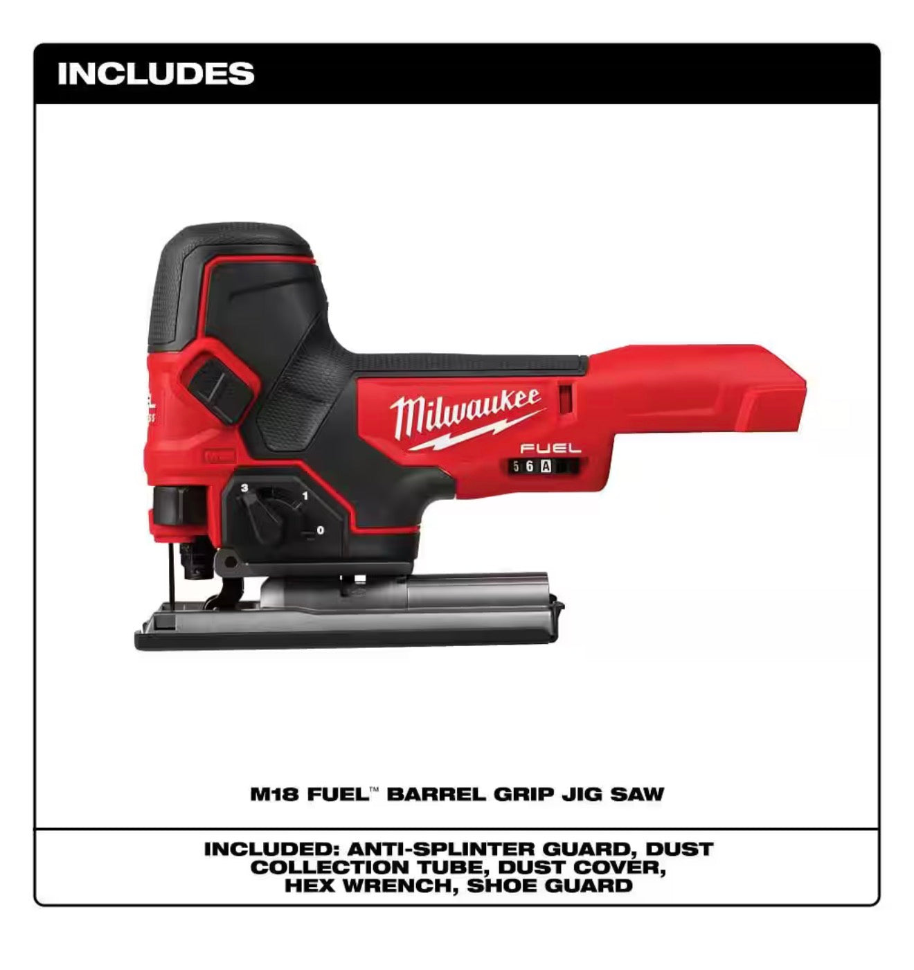 Milwaukee M18 FUEL Brushless Cordless Barrel Grip Jig Saw (2737B-20)