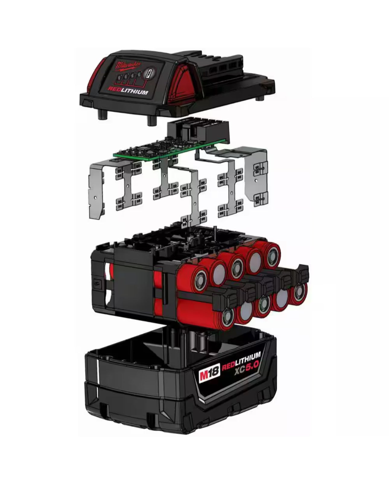 Milwaukee M18 XC Battery No Retail wraparound - Main Image