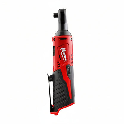 Milwaukee M12™ 3/8" Ratchet 2457-20 cordless ratchet with 35 ft-lbs. of torque, 250 RPM, REDLINK™ Intelligence, and 3/8-inch drive.