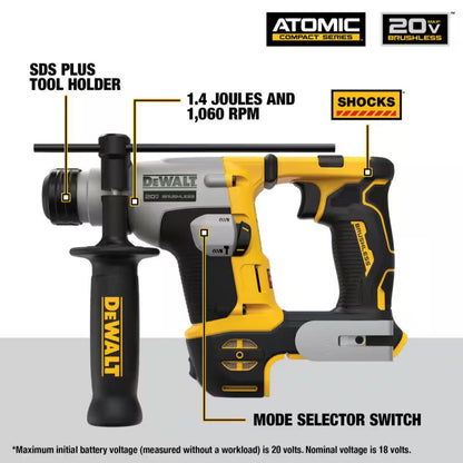 DEWALT DCH172B cordless brushless rotary hammer tool only