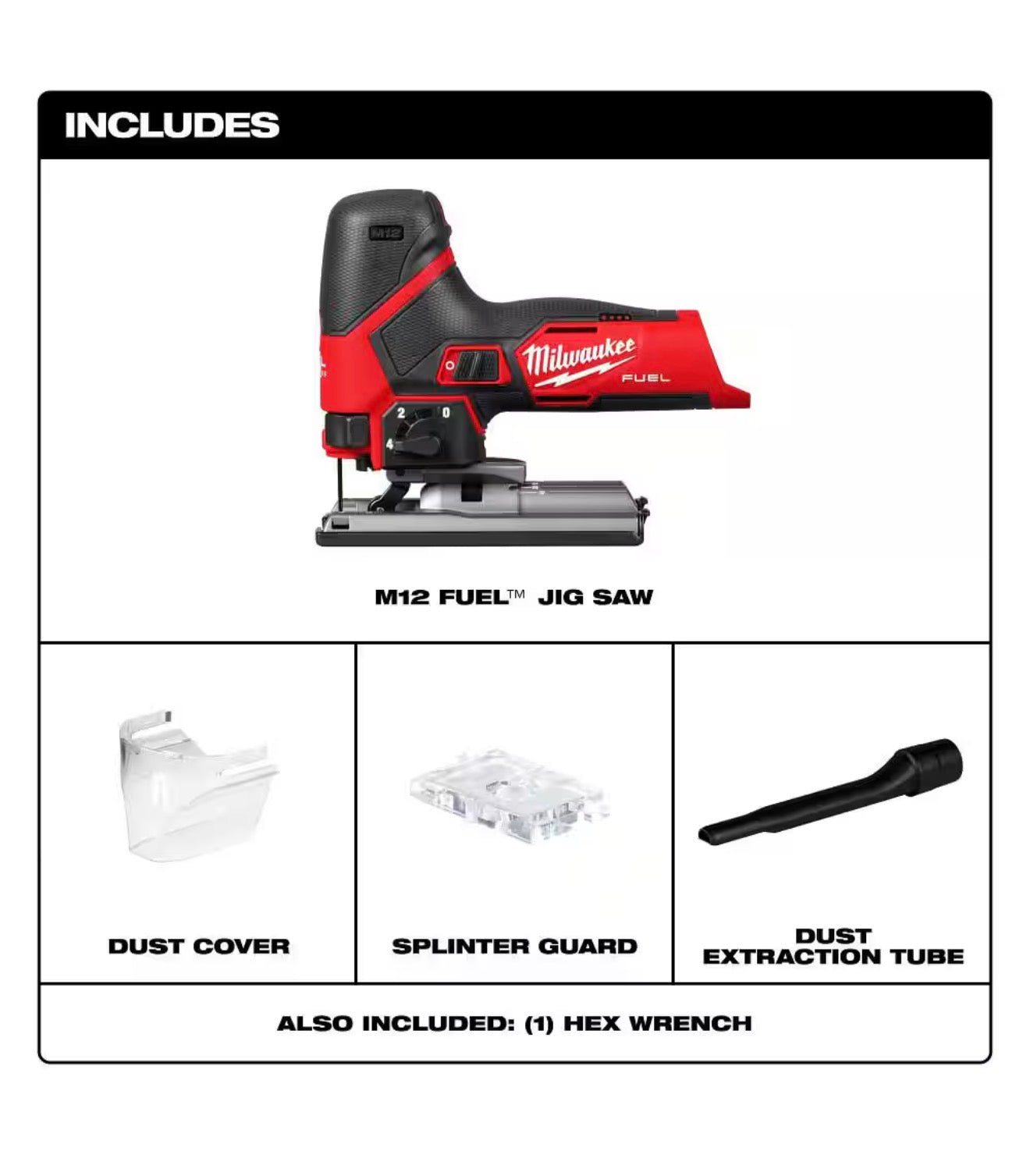 Milwaukee M12 12V Fuel Cordless Jig Saw (2545-20)