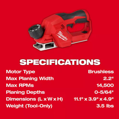 Genuine Milwaukee M12 2 Inch Planer