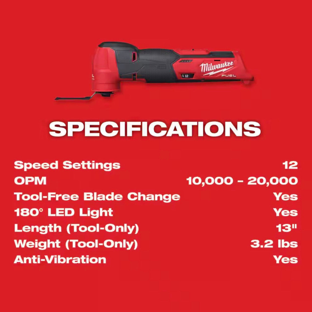 Genuine Milwaukee M12 Oscillating Tool Kit
