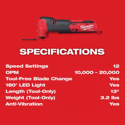 Genuine Milwaukee M12 Oscillating Tool Kit