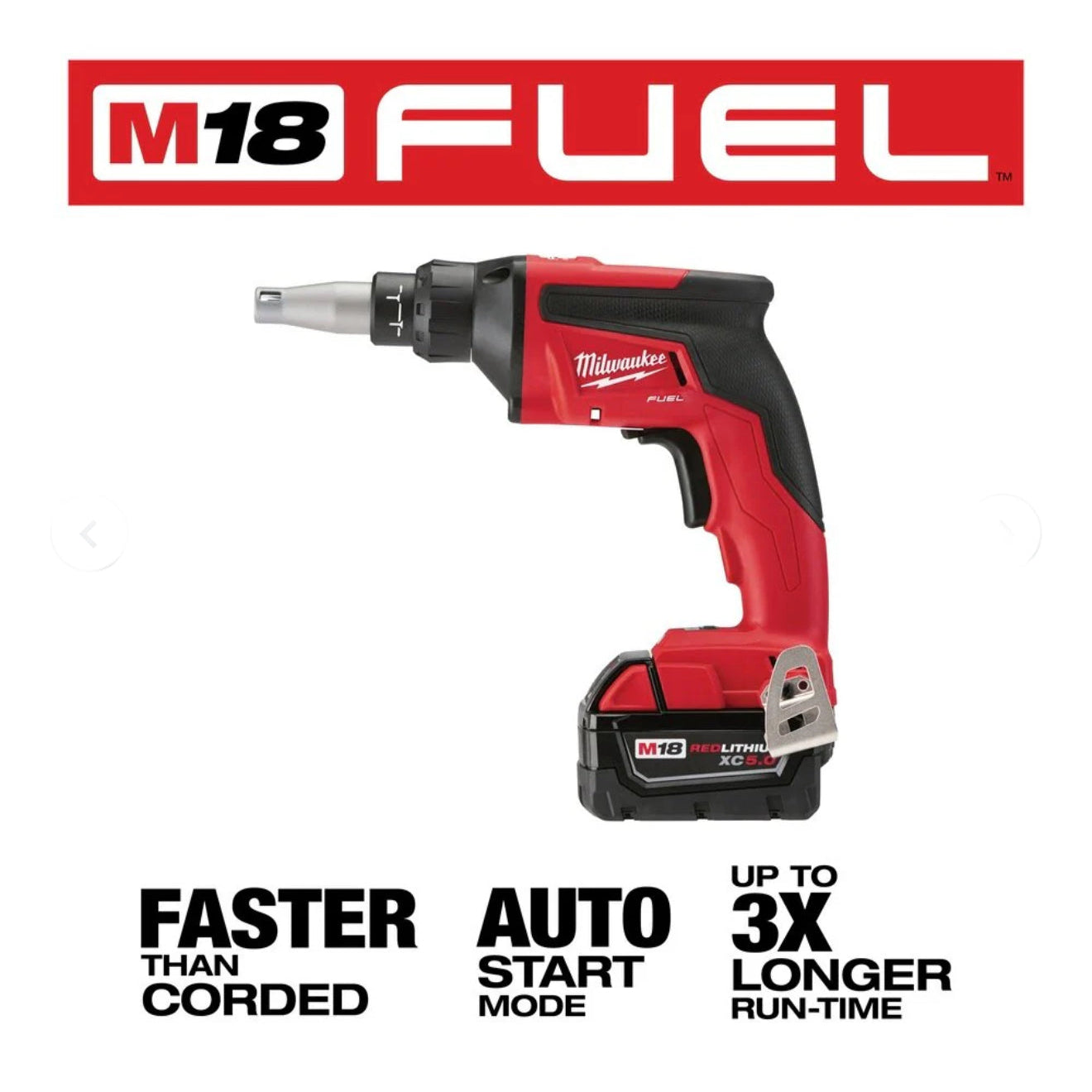 Genuine Milwaukee M18 FUEL Drywall Screw Gun Kit