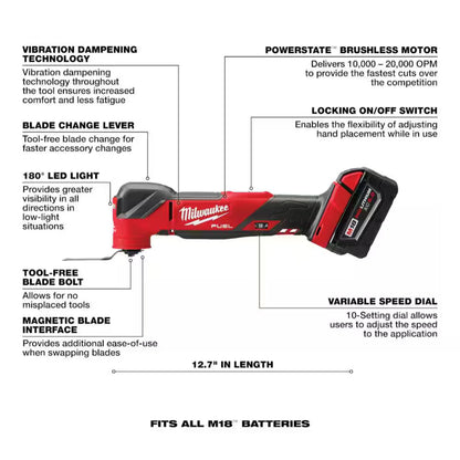 Genuine Milwaukee M18 Oscillating Tool Kit