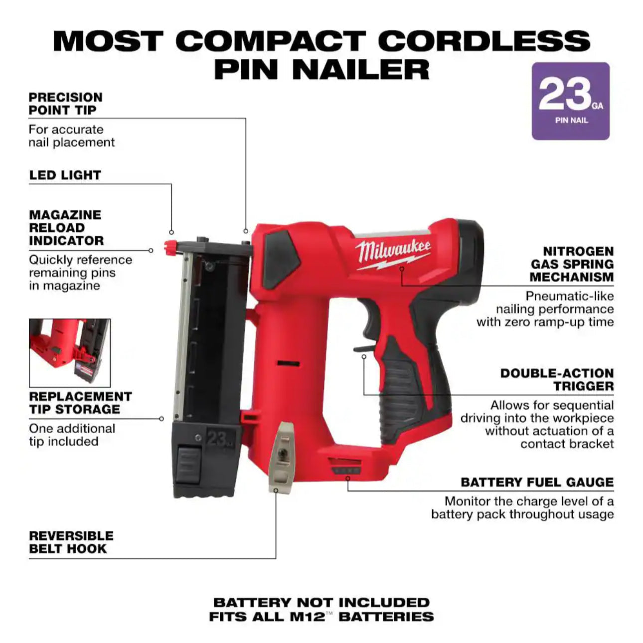 Milwaukee 2540-20 product specifications