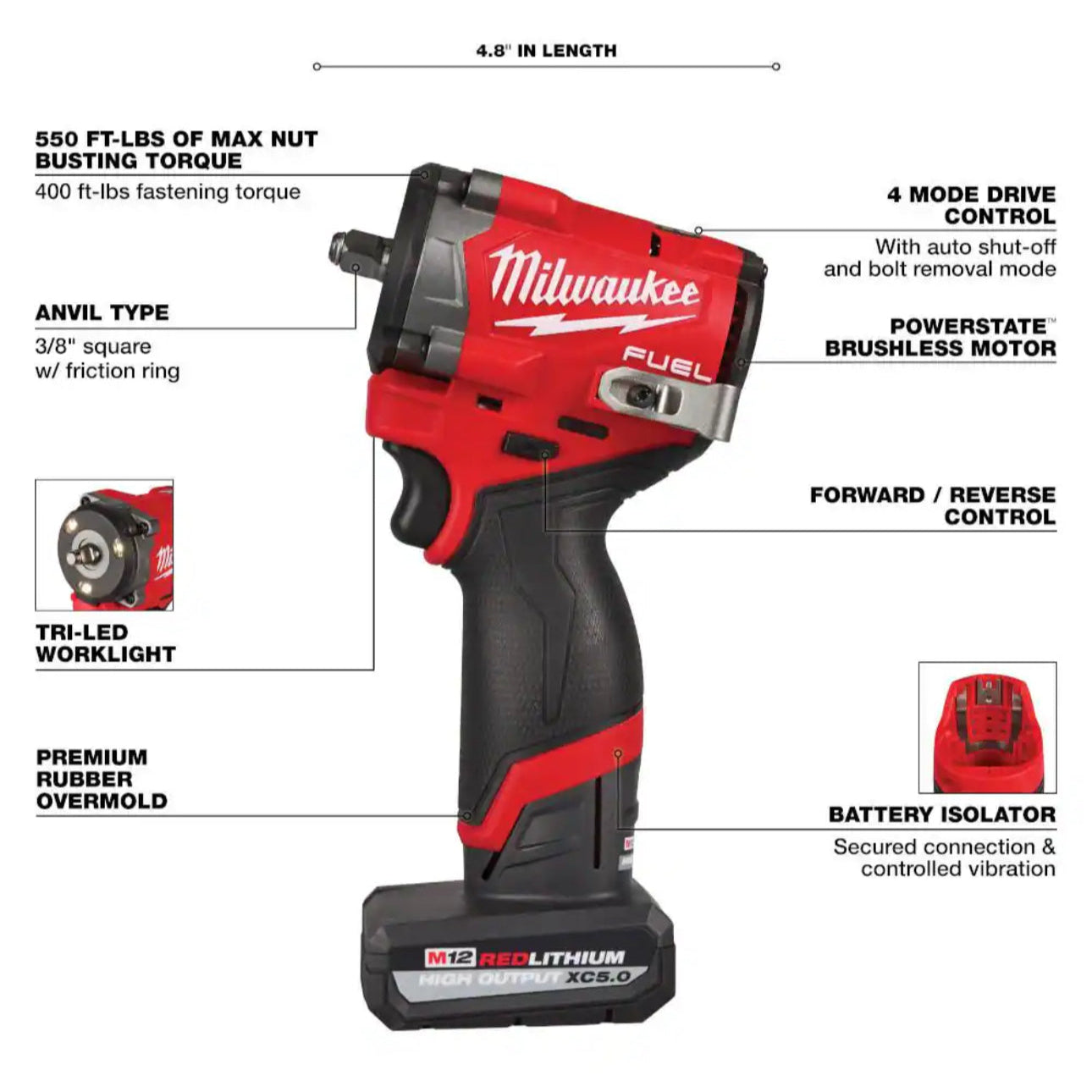 Milwaukee 2562-30 Compact Impact Wrench