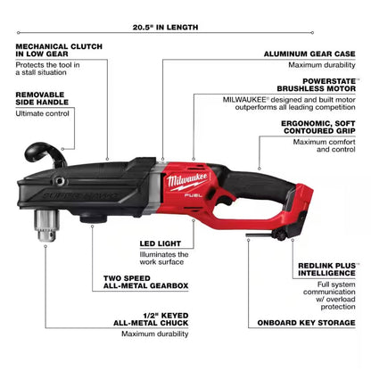 Milwaukee 2809-20 cordless right angle drill
