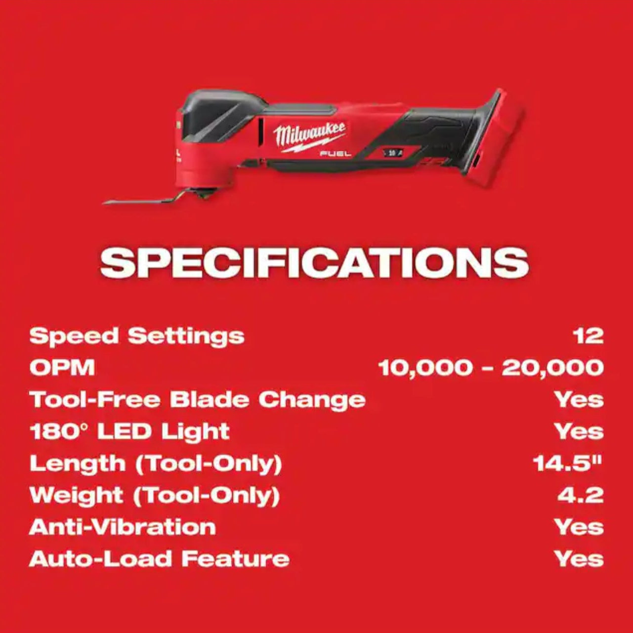 Milwaukee 2836-20 Cordless Oscillating Tool