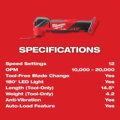 Milwaukee 2836-20 Cordless Oscillating Tool