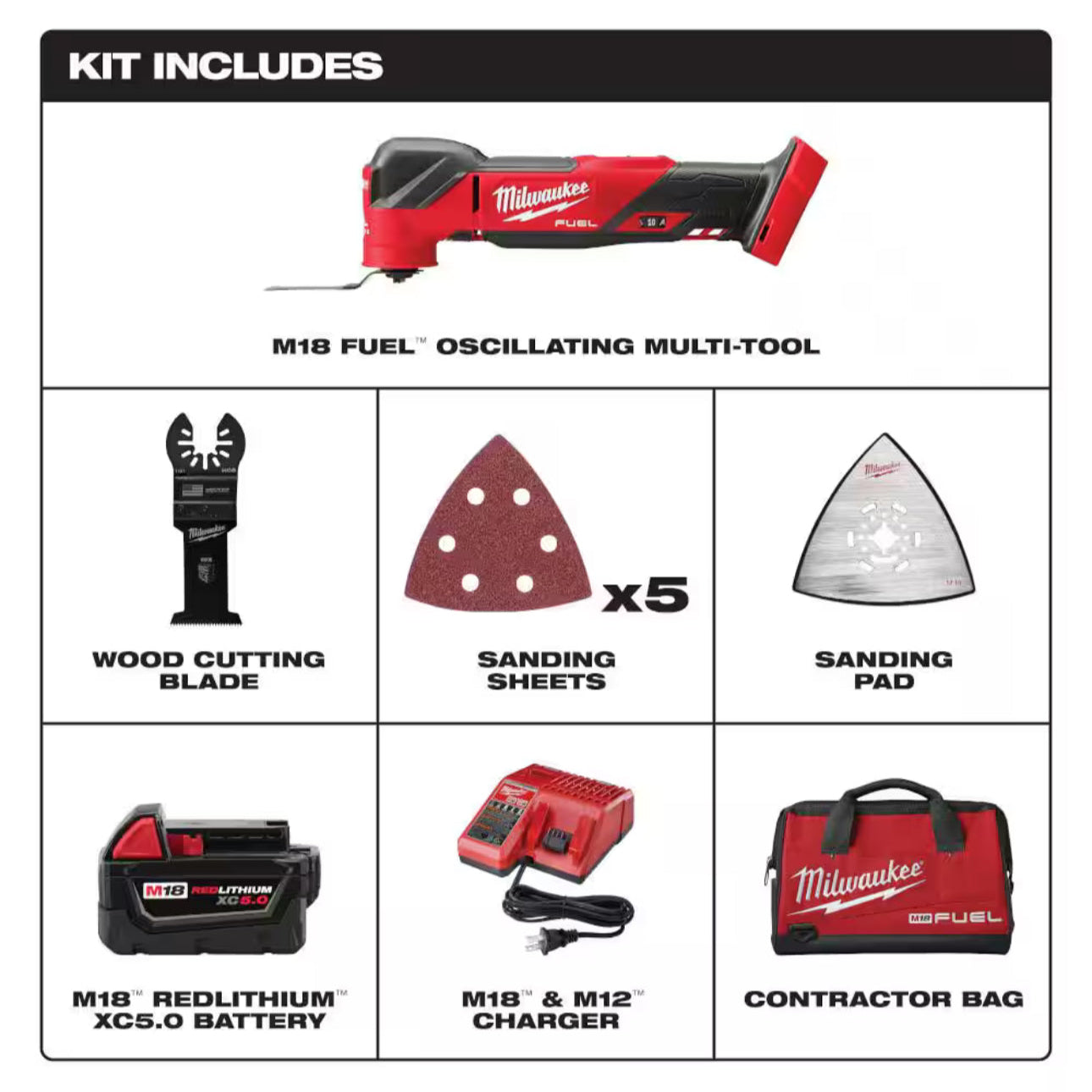 Milwaukee 2836-21 Cordless Multi-Tool Kit