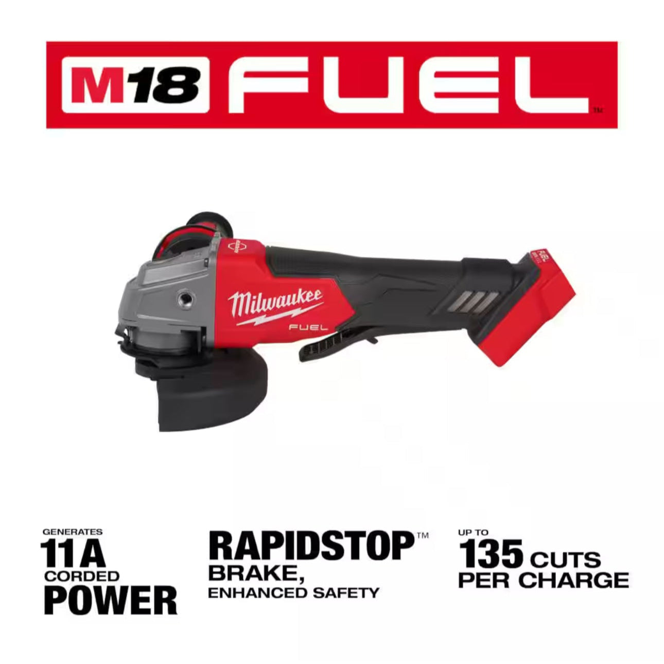 Milwaukee 2880-20 Paddle Switch Angle Grinder