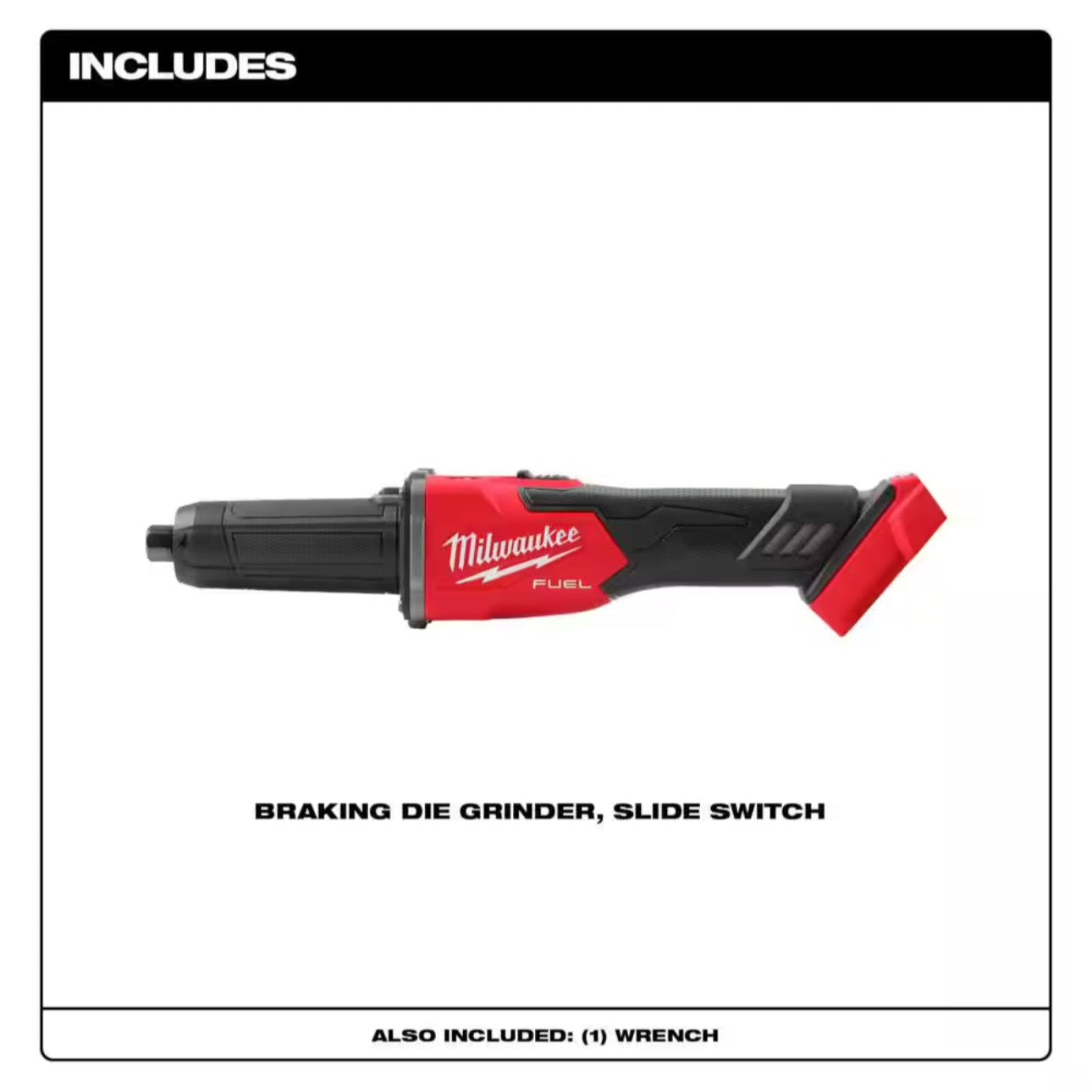 Milwaukee 2939-20 M18 FUEL 1/4 in. Braking Die Grinder with Slide Switch Bare Tool