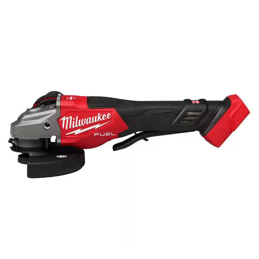Milwaukee angle grinder on a white background