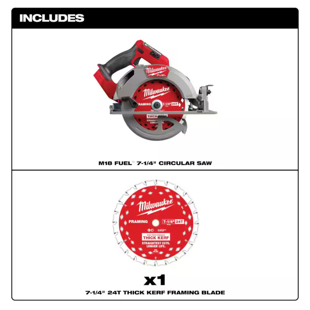 Milwaukee Cordless 7-1/4 Circular Saw