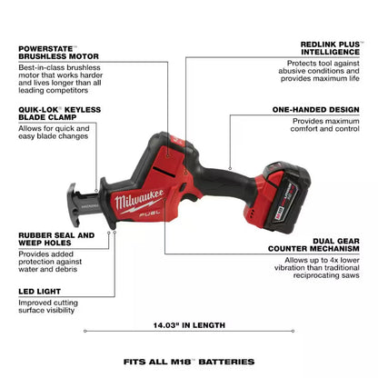 Milwaukee HACKZALL 2719-21 with Battery and Charger
