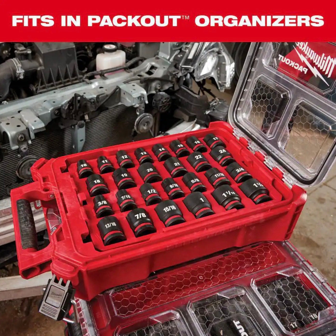 Milwaukee Impact-Duty Metric and SAE Socket Set