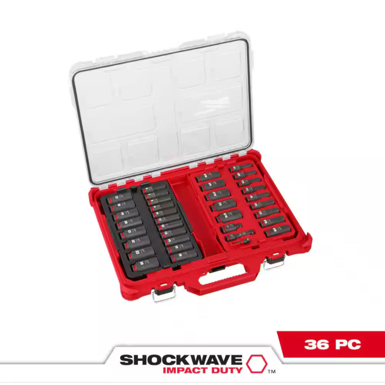 Milwaukee SHOCKWAVE 3/8 Drive Deep Well Socket Set