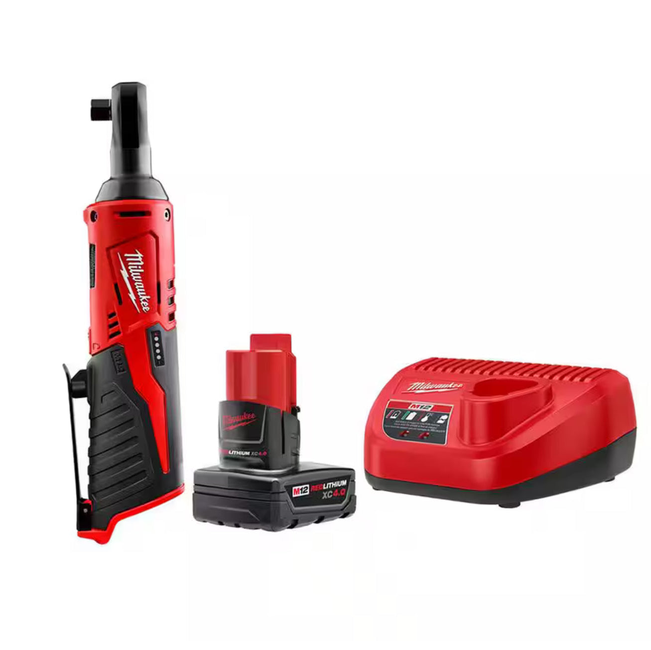 Milwaukee M12 3/8 Ratchet Kit with Battery & Charger