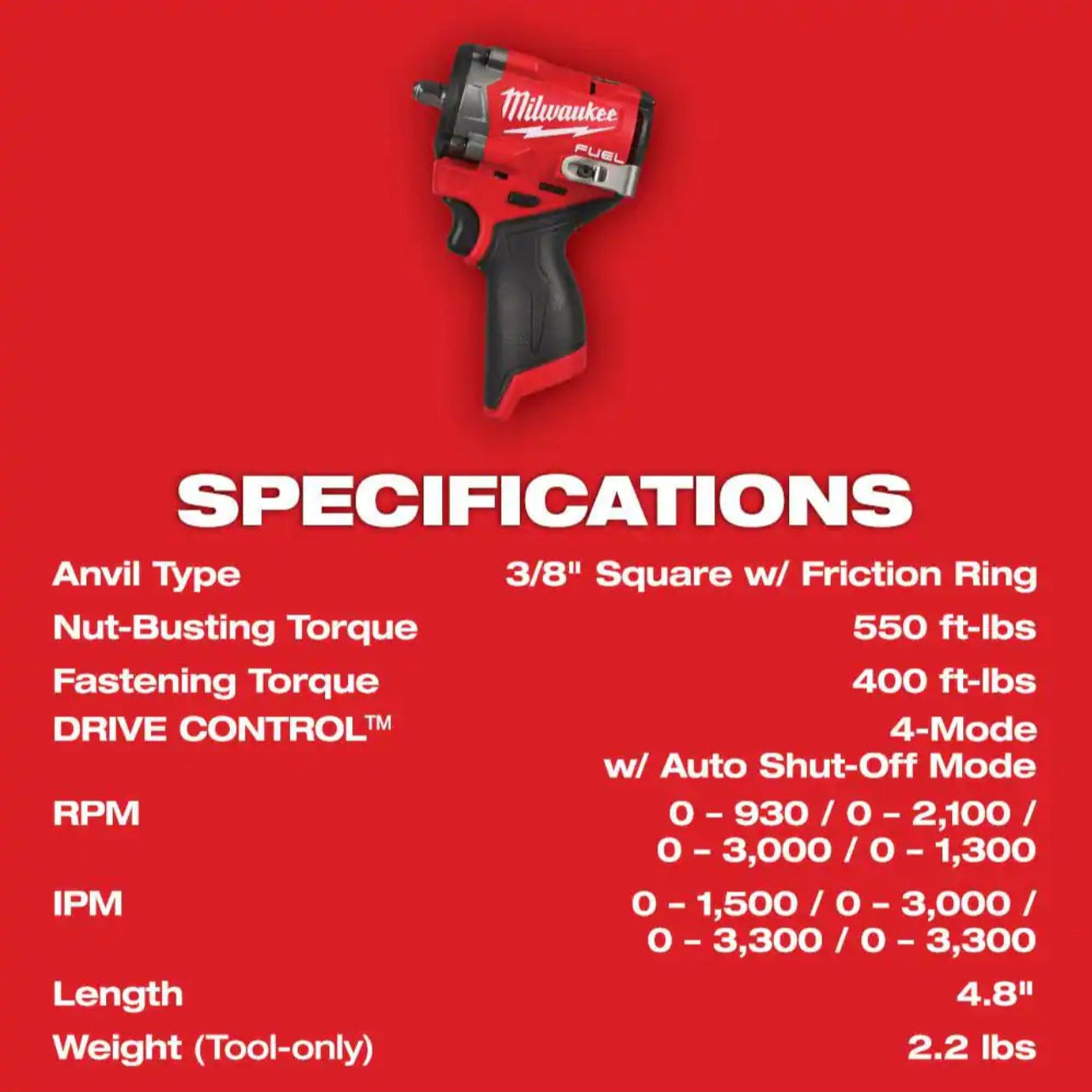 Milwaukee M12 FUEL 2562-30 Bare Tool