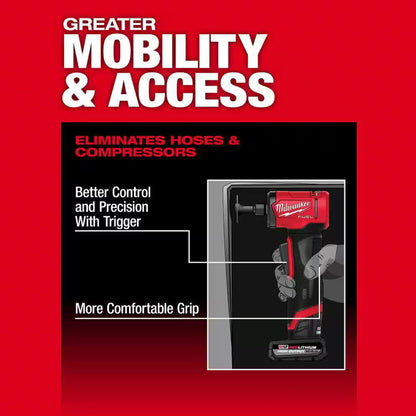 Milwaukee M12 FUEL 3485-20 Cordless 1/4 in. Right Angle Die Grinder with 4-Mode RPM Control