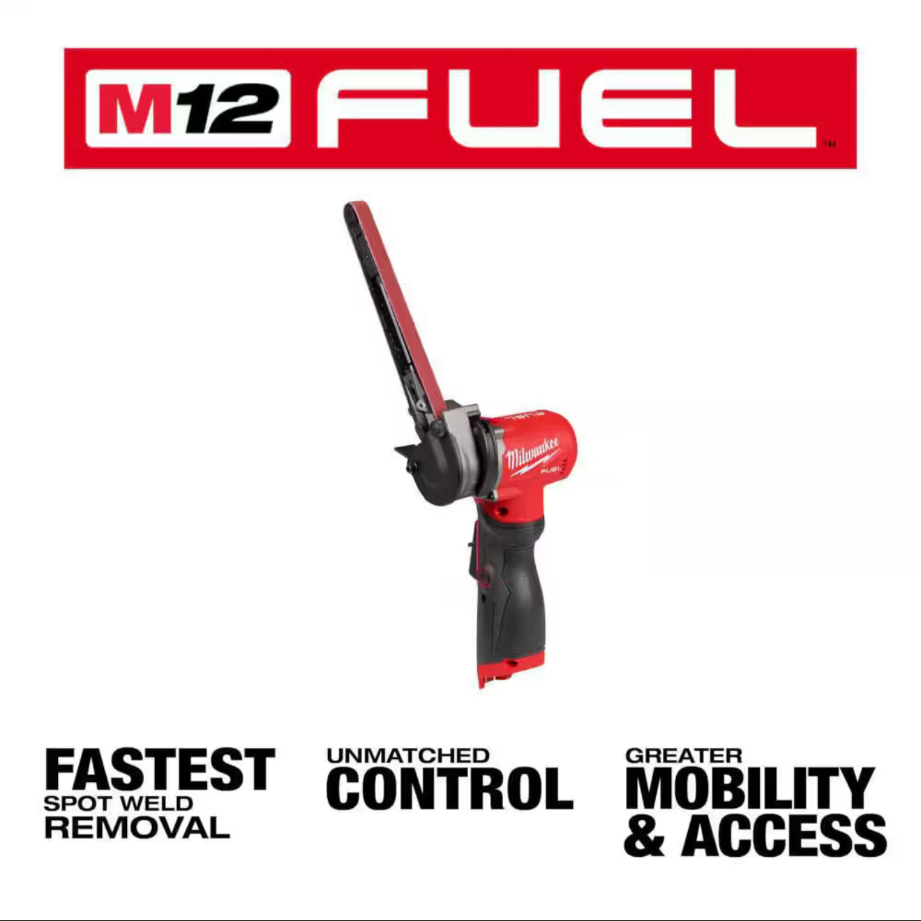 Milwaukee M12 FUEL Belt File for Metal Finishing