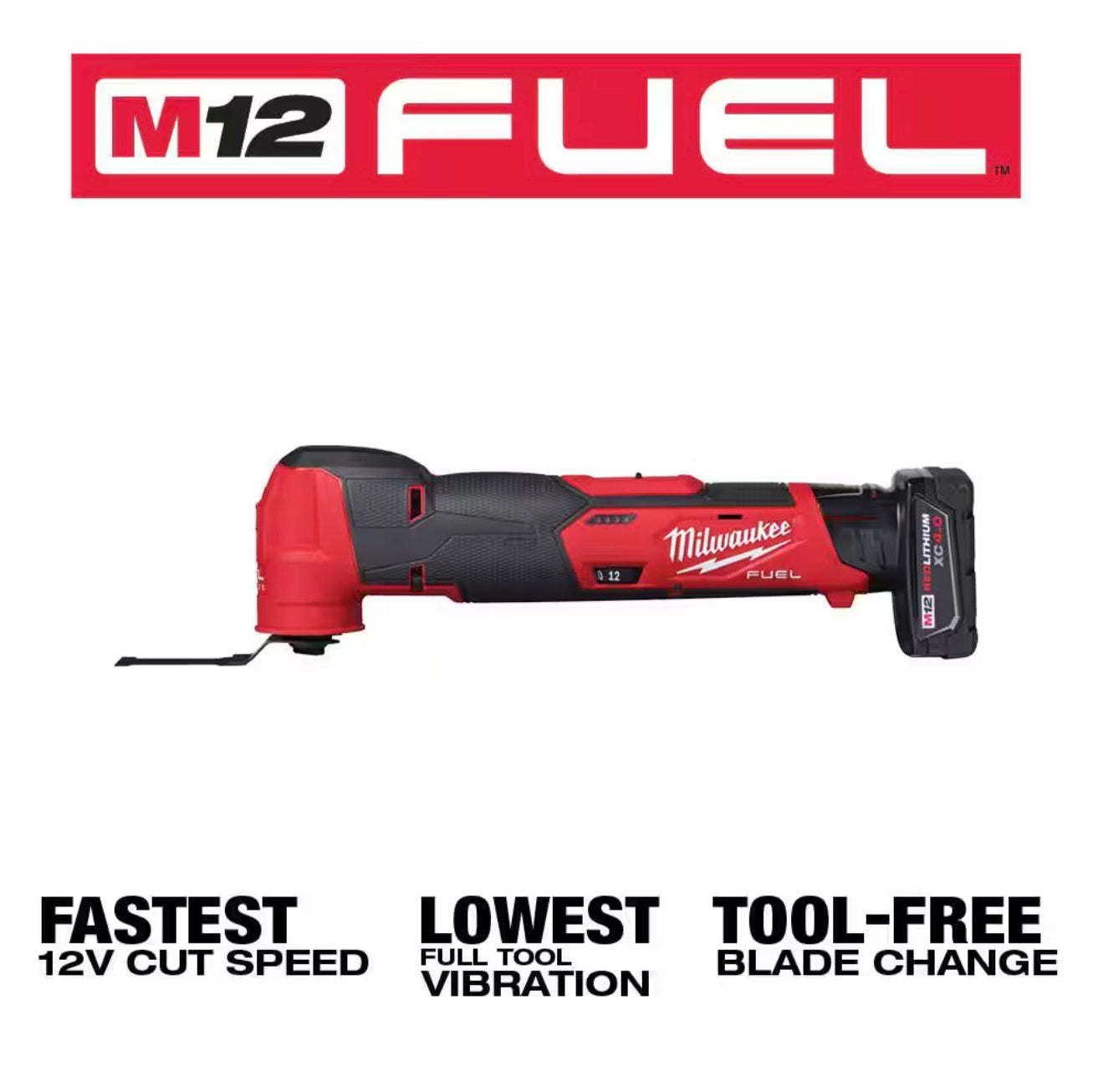 Milwaukee M12 FUEL Multi-Tool with XC4.0 Battery