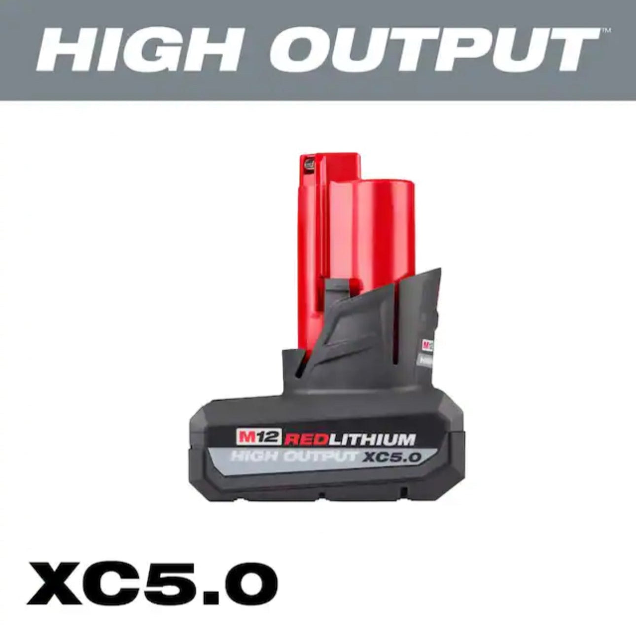 Milwaukee M12 HIGH OUTPUT 5.0 Ah Battery