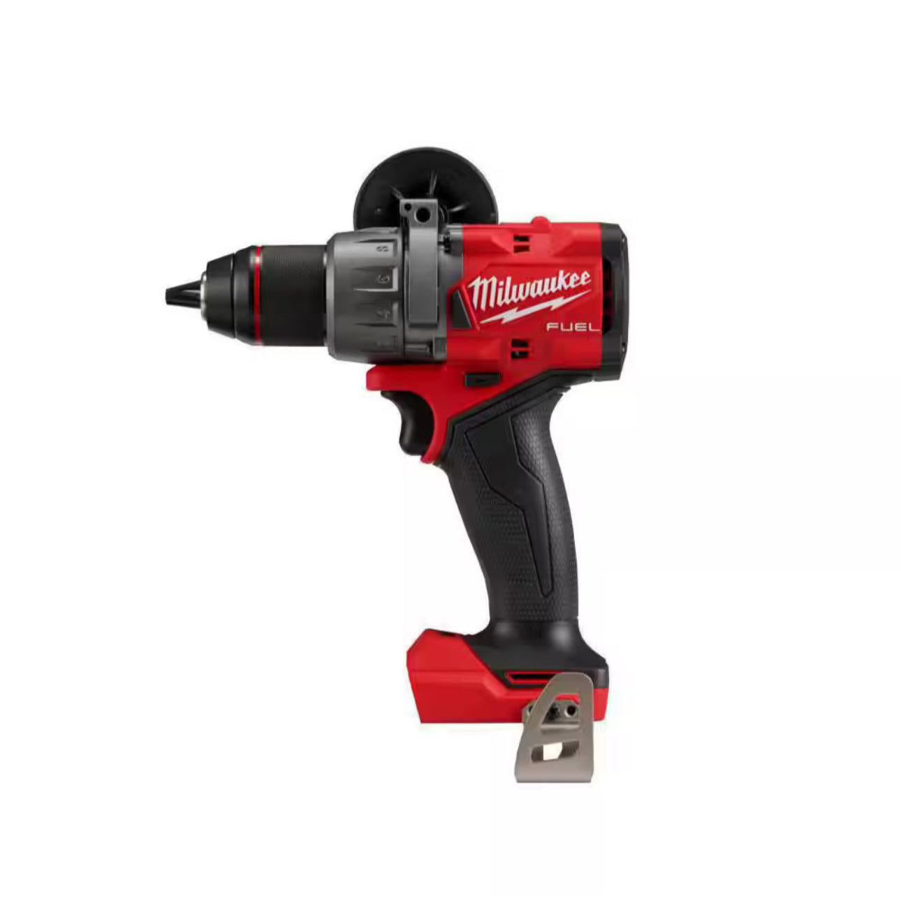 Milwaukee power drill on a white background