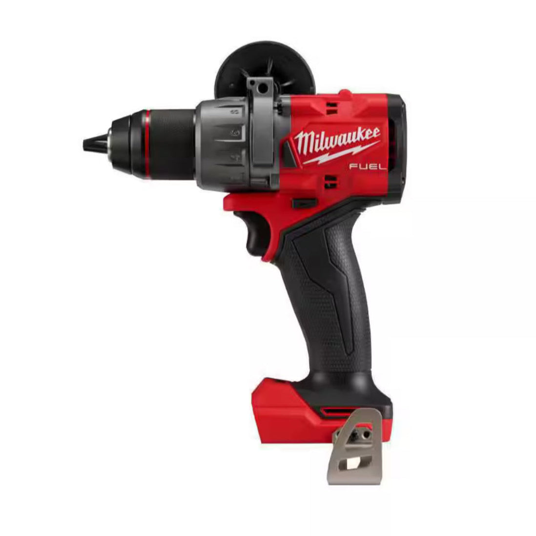 Milwaukee power drill on a white background
