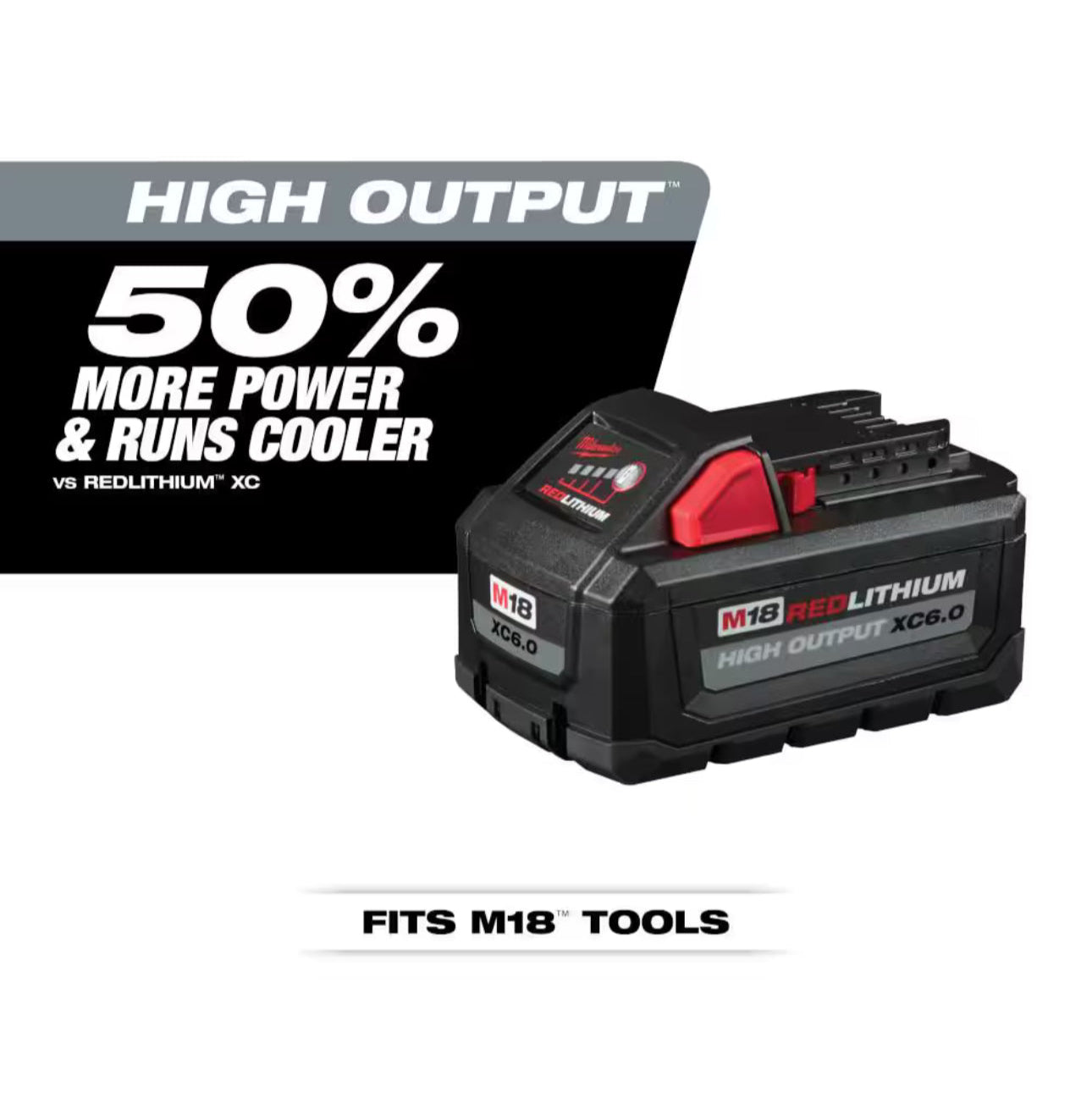 Milwaukee M18 6.0 Ah HIGH OUTPUT Battery Set