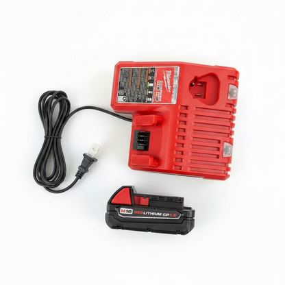 Milwaukee M18 CP1.5 Ah battery and charger