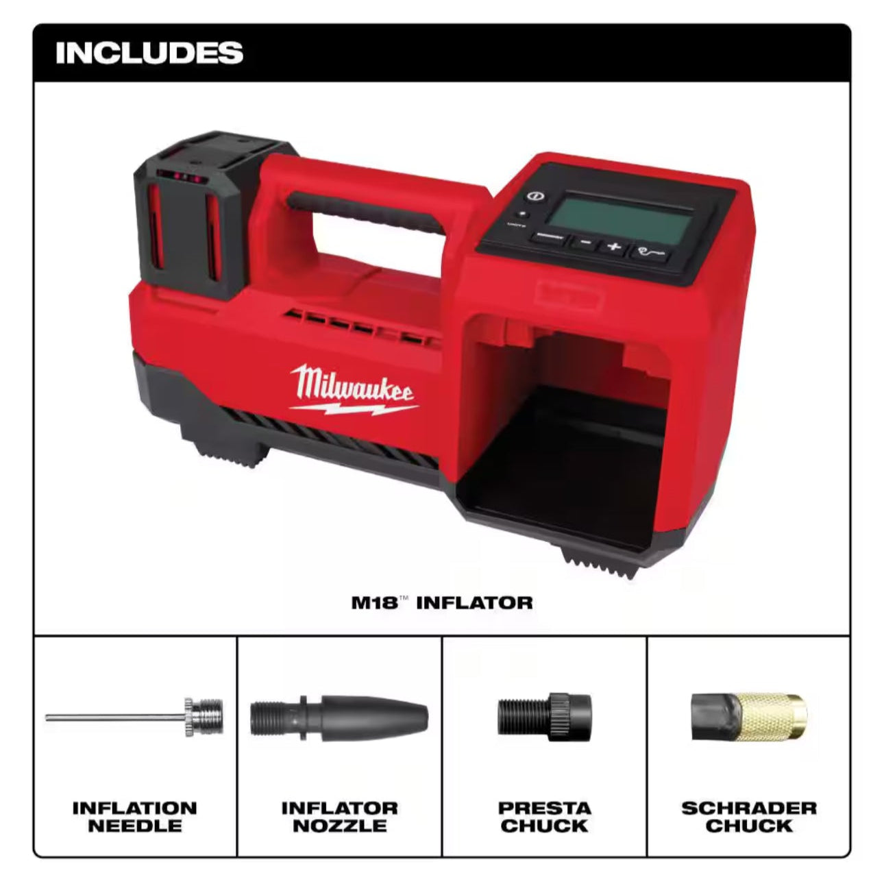 Milwaukee M18 Electric Portable Inflator 2848-20