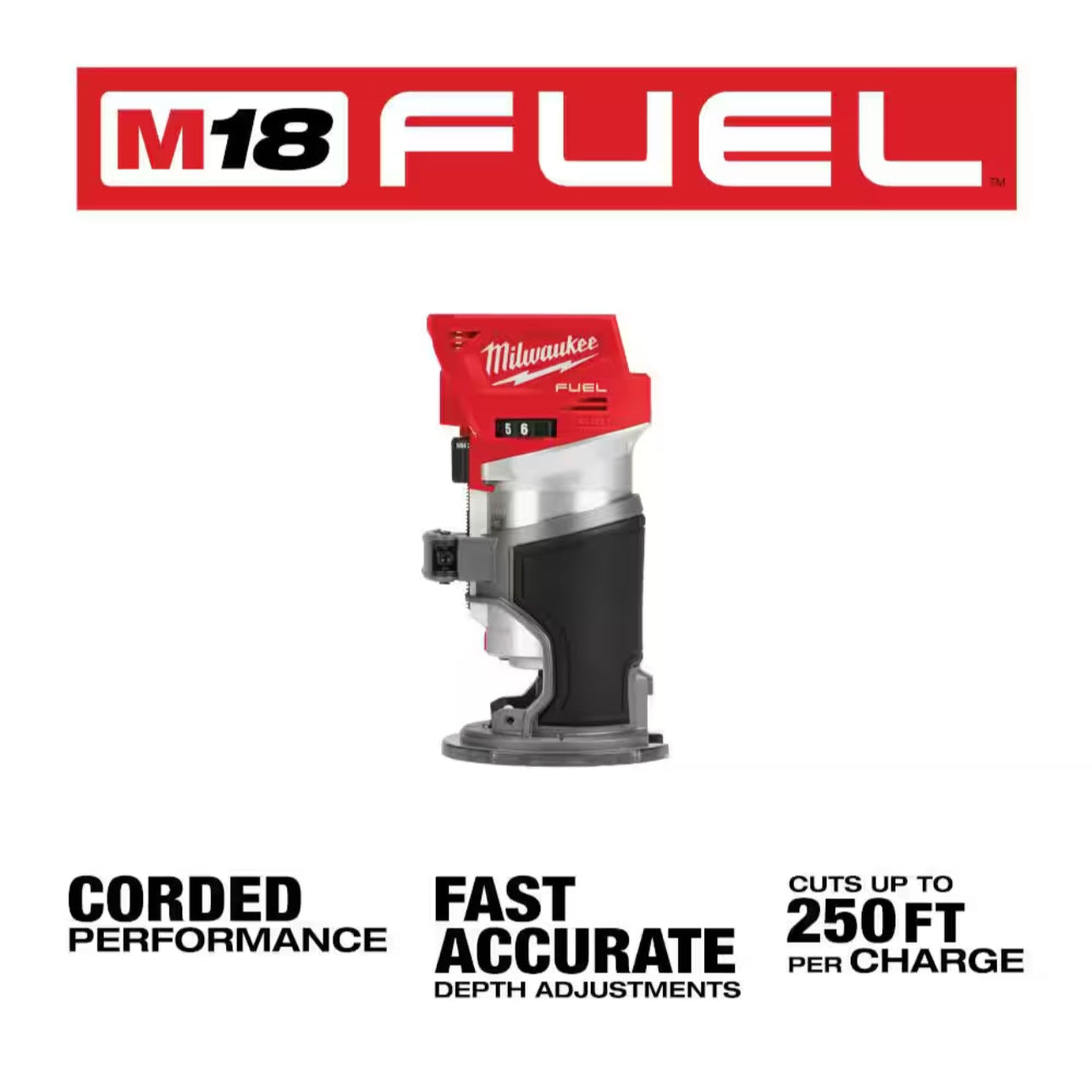 Milwaukee M18 FUEL Compact Router 2723-20