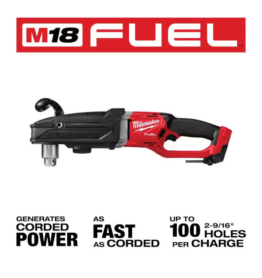 Milwaukee M18 FUEL Gen 2 SUPER HAWG 1/2" Right Angle Drill